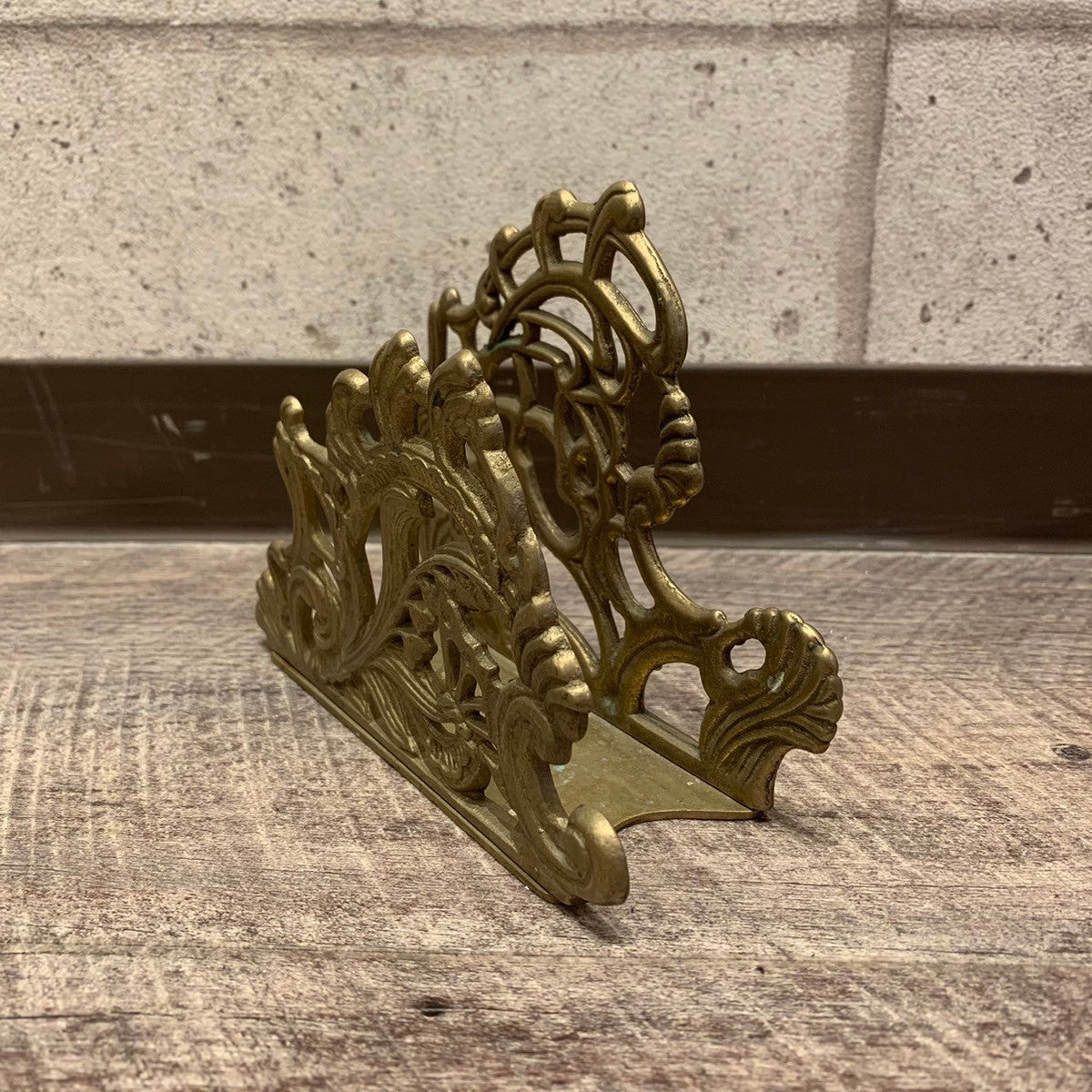 レターホルダー ナプキンホルダー ブックホルダー ゴールド 真鍮製