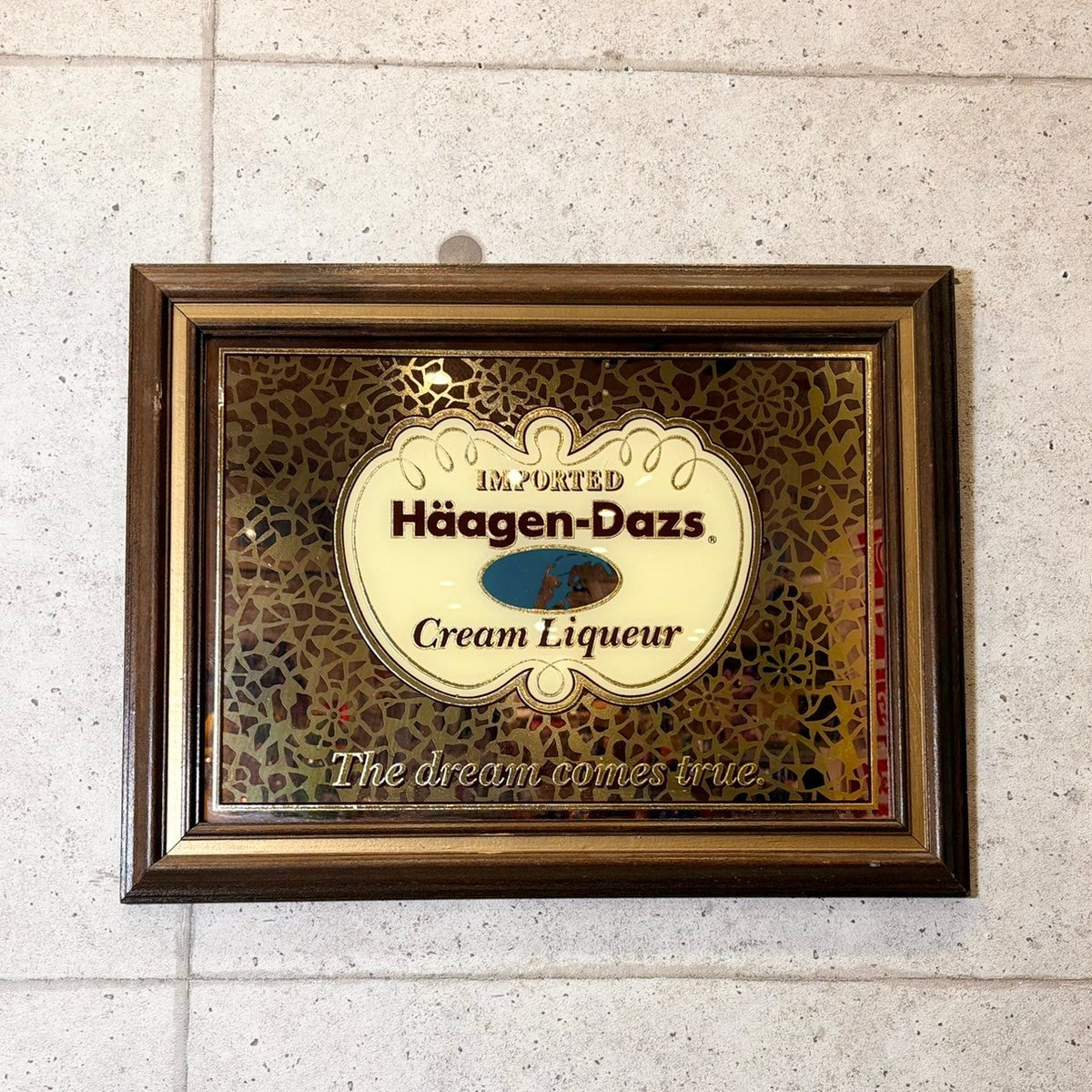 Haagen-Dazs ハーゲンダッツ パブミラー ビンテージ 鏡 販売促進品
