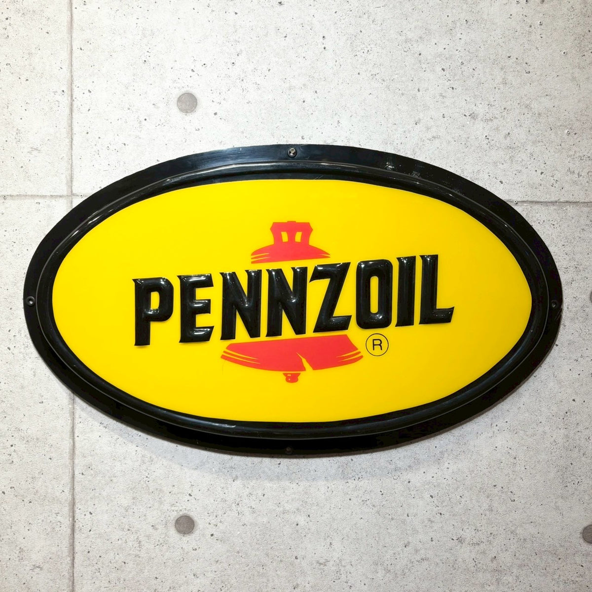 PENNZOIL ペンズオイル　ビンテージ看板 プラスチック製ヴィンテージ看板 【Pennzoil（ペンズオイル