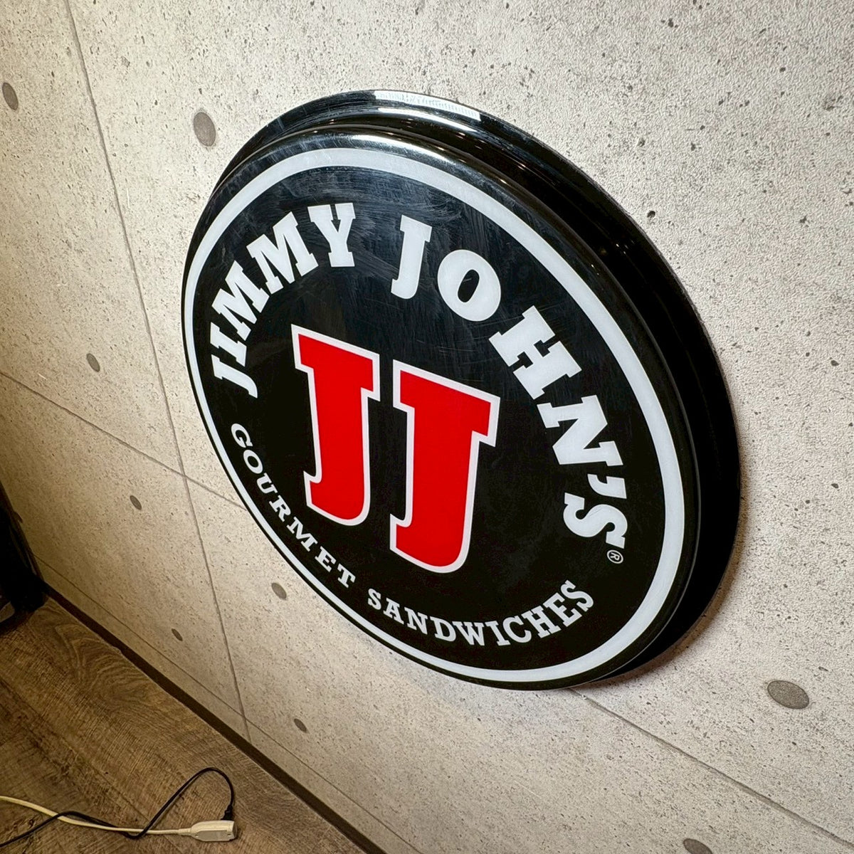 プラスチック看板 【JIMMY JOHN'S】 円型サイン – L.A.DEPO