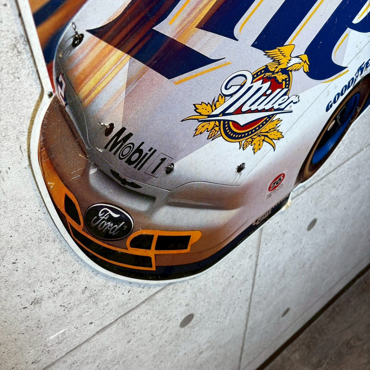 スチール看板 【Rusty Wallace #2 Miller Lite Ford Mustang】 NASCAR 
