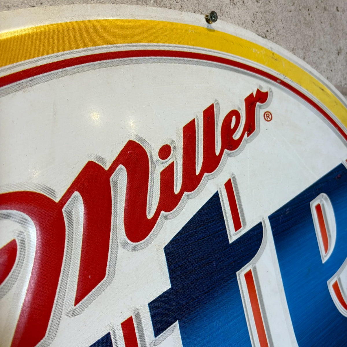 ヴィンテージ看板 【Miller Lite（ミラーライト）】 ビールサイン