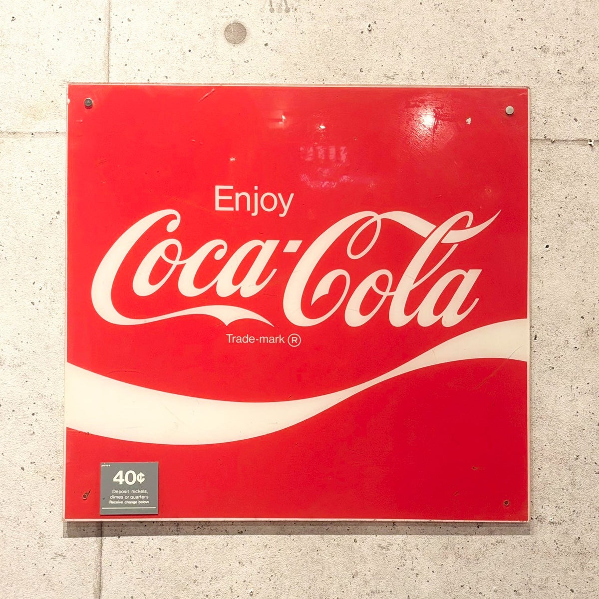 コカコーラ当時物　アクリル看板 アクリル看板 【Coca-Cola(コカ・コーラ)】 ヴィンテージサイン – L.A.