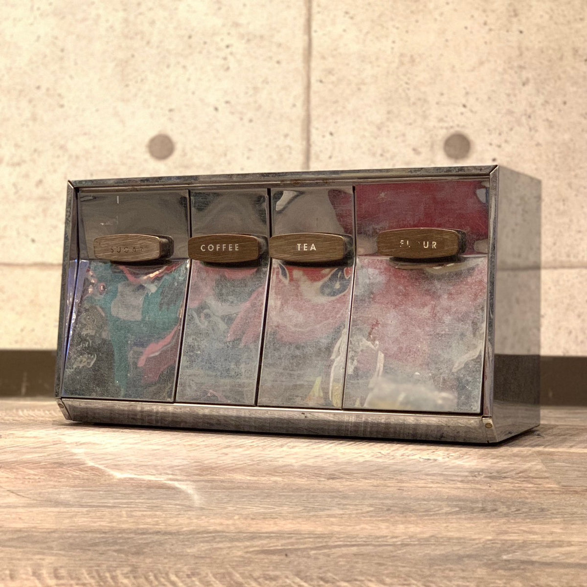 ビンテージキャニスターセットガレージ収納