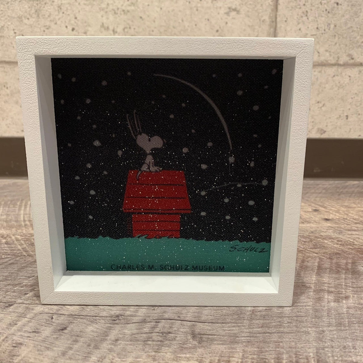SNOOPY - スヌーピー シュルツミュージアム限定 LIGHT BOX ピーナッツ スヌーピー 木製ライトボックス シュルツ