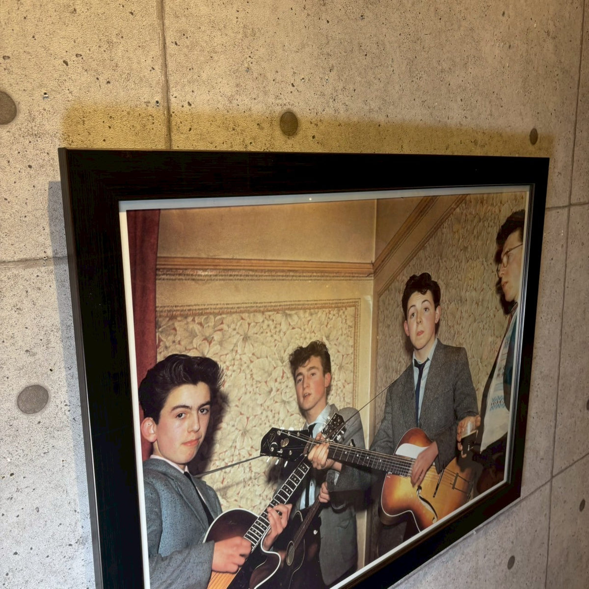 ポスター額装【THE BEATLES（ザ・ビートルズ）】初期ショット アート