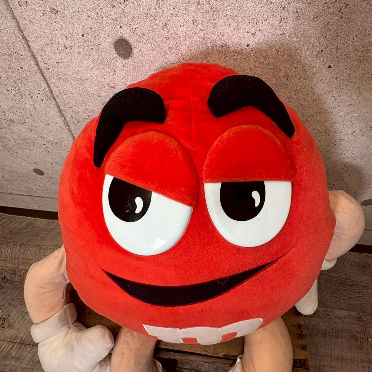 M&M's マスコット 約150cm 赤 ぬいぐるみ【M&M'S(エムアンドエムズ)】特大 レッド 販促用