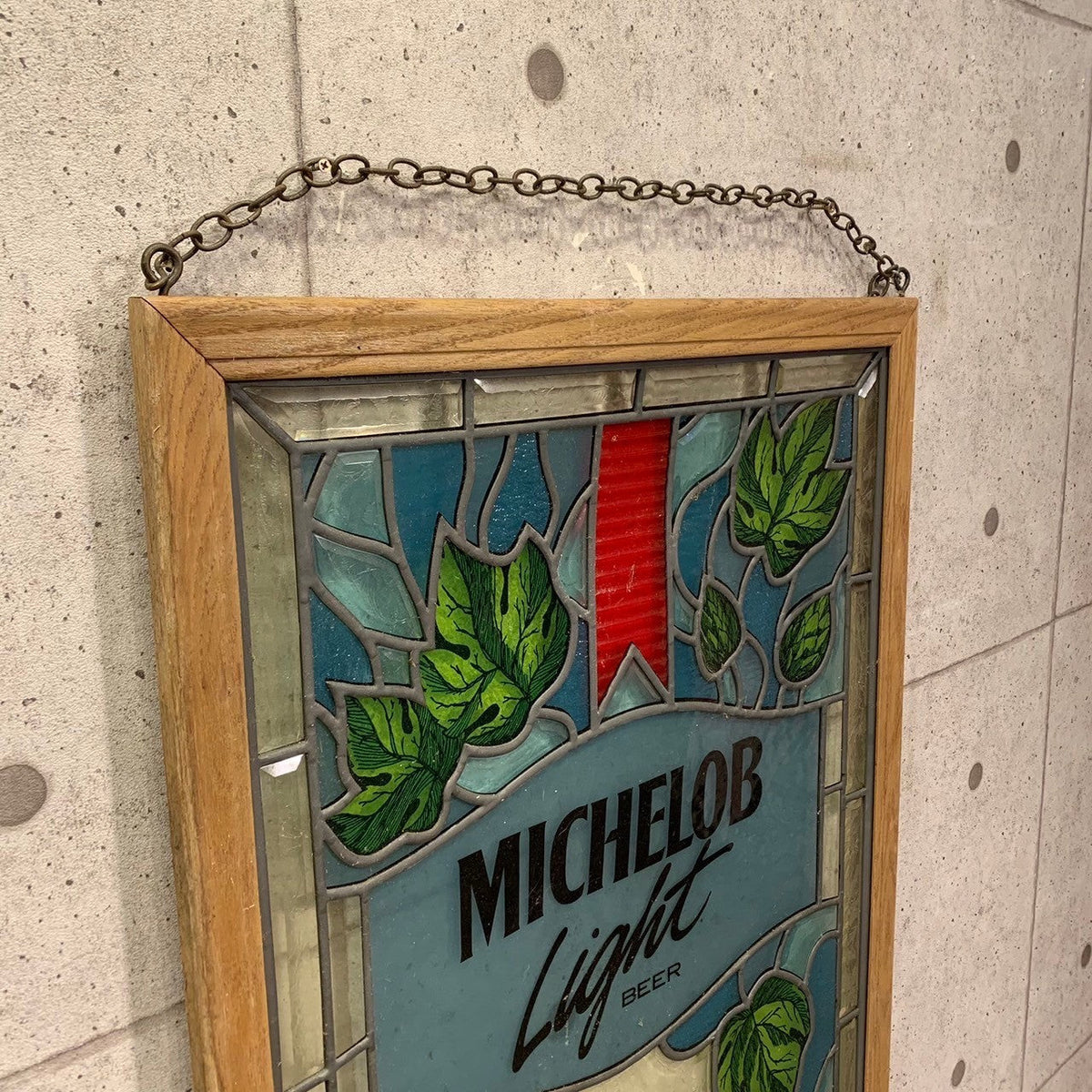 ステンドグラス 【MICHELOB(ミケロブ)製】 バーアイテム ヴィンテージ
