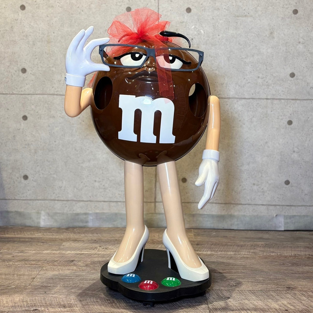 m&m's　エムアンドエムズ M&Ms  ブラウン 　ストア　ディスプレー ストアディスプレイ【M＆M's(エムアンドエムズ)】ブラウン
