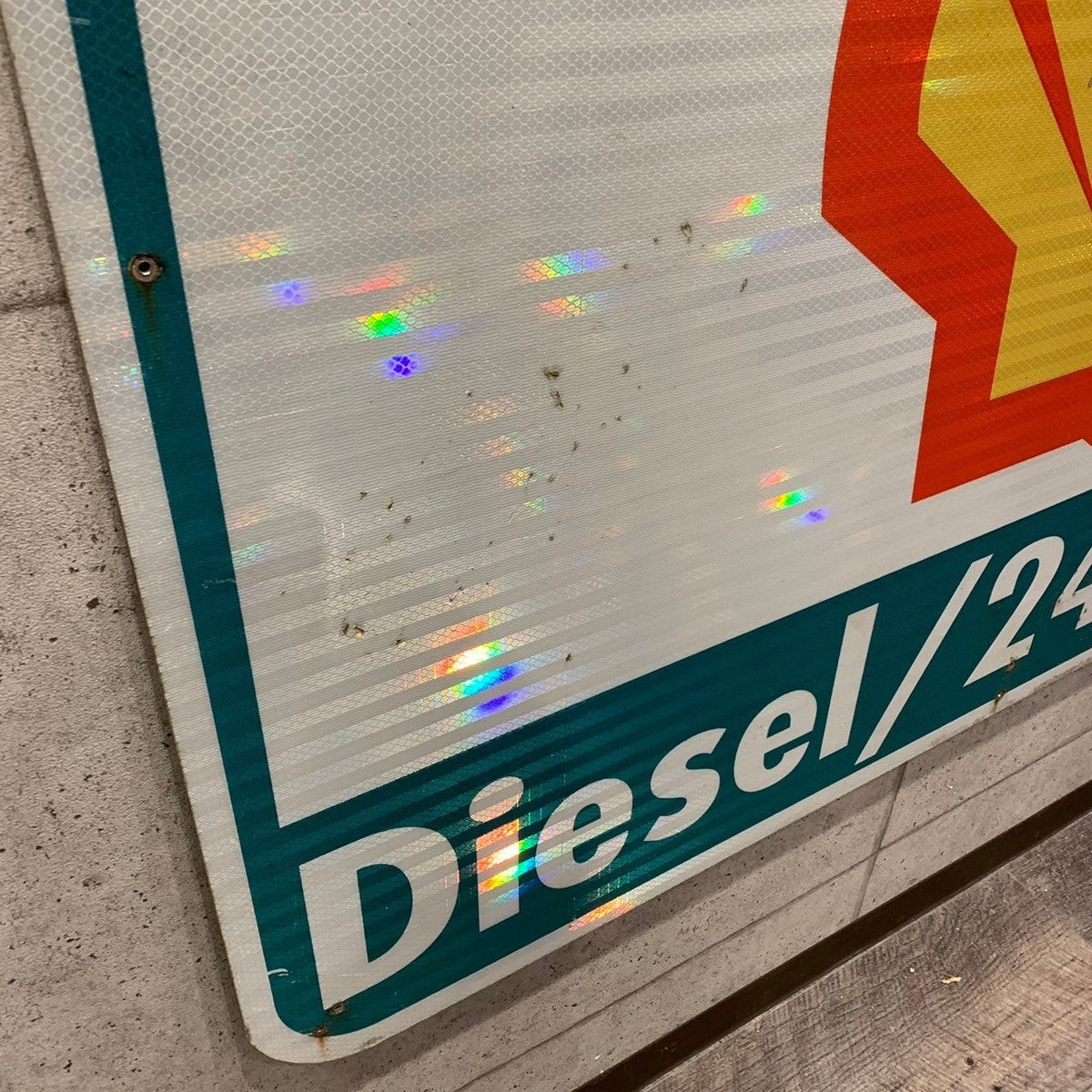 大型看板 【SHELL(シェル社製】 道路標識 ガレージアイテム
