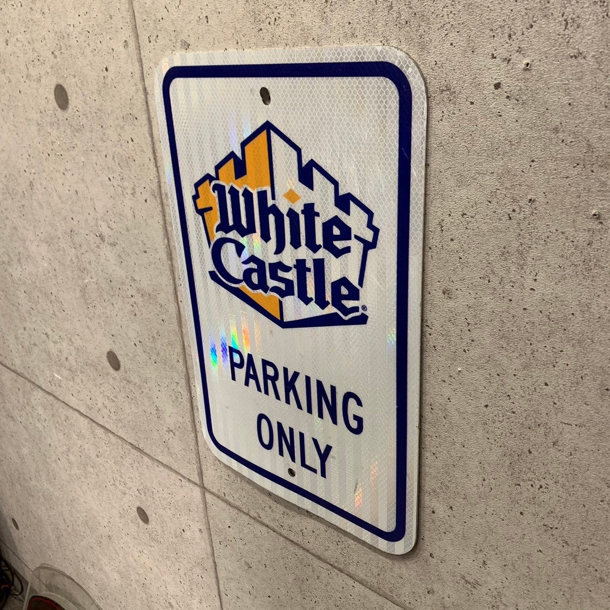 駐車場看板 【White Castle(ホワイトキャッスル)】 道路標識 ガレージ