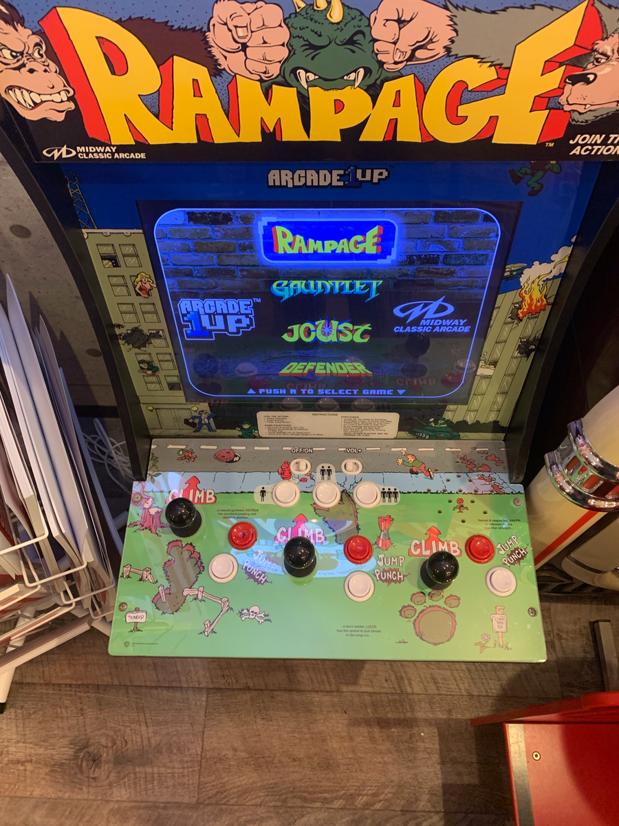 アーケードゲーム Tastemaker LLC ARCADE1UP RAMPAGE 2018年製 NB622