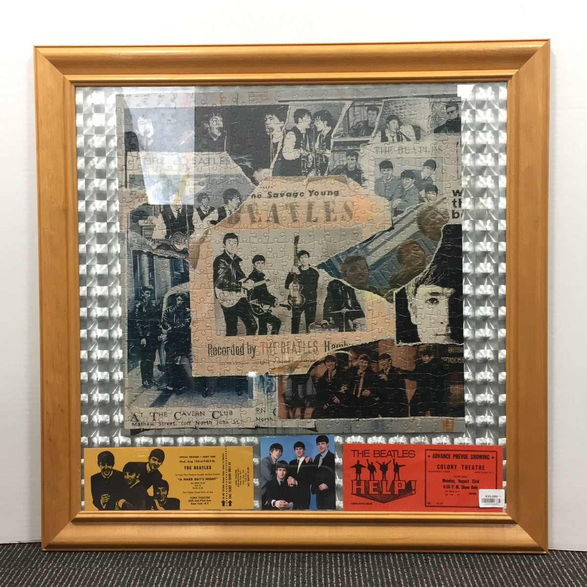 絵画 Beatles 品番6372 The Beatles ビートルズ 壁アート チケットアート 額装 ヴィ