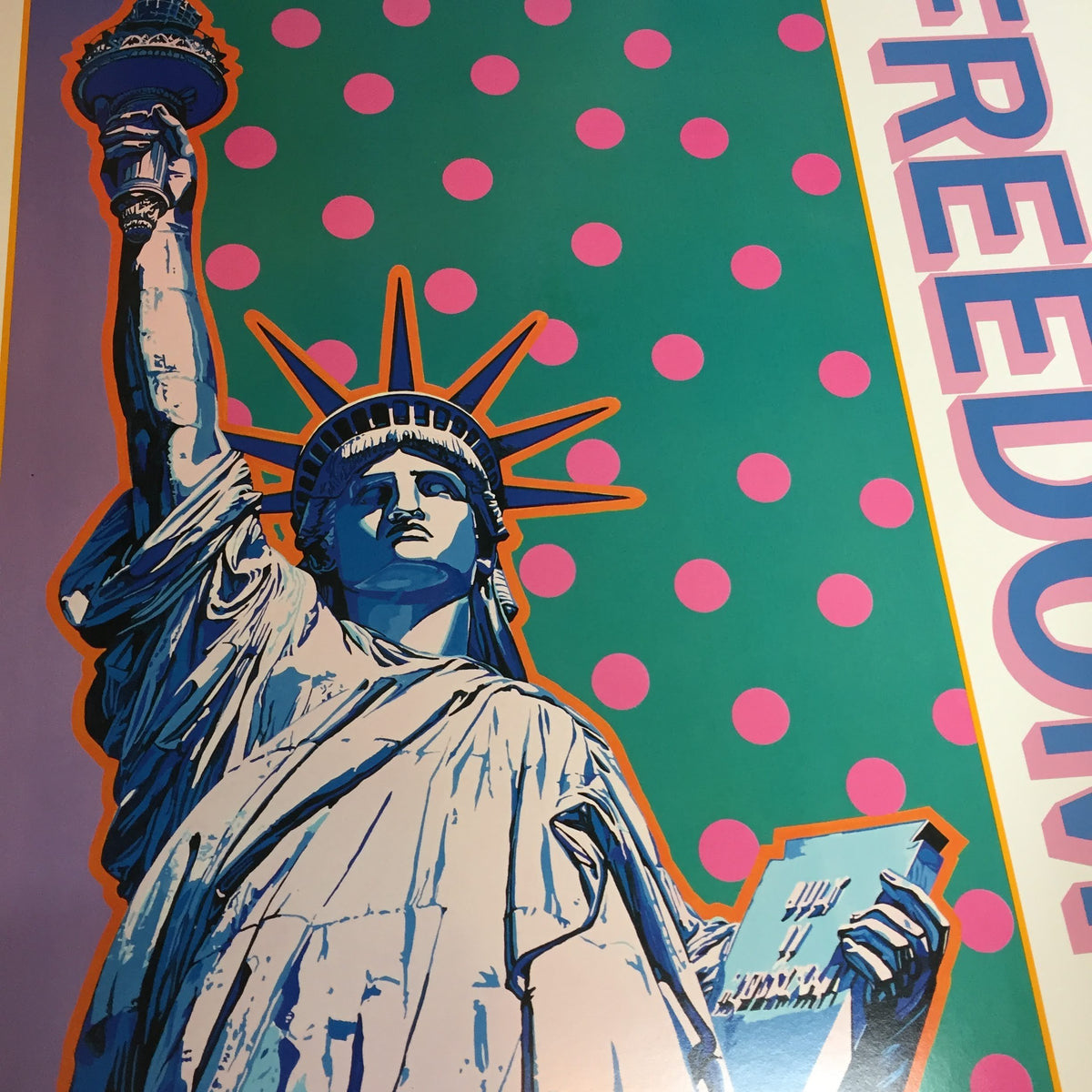 品番0592-1 ヒロ・ヤマガタ 1990 FREEDOM 自由の女神 水玉 ニューヨーク アート ポスター ヴィンテージ 千葉店 –  L.A.DEPO（エルエーデポ）