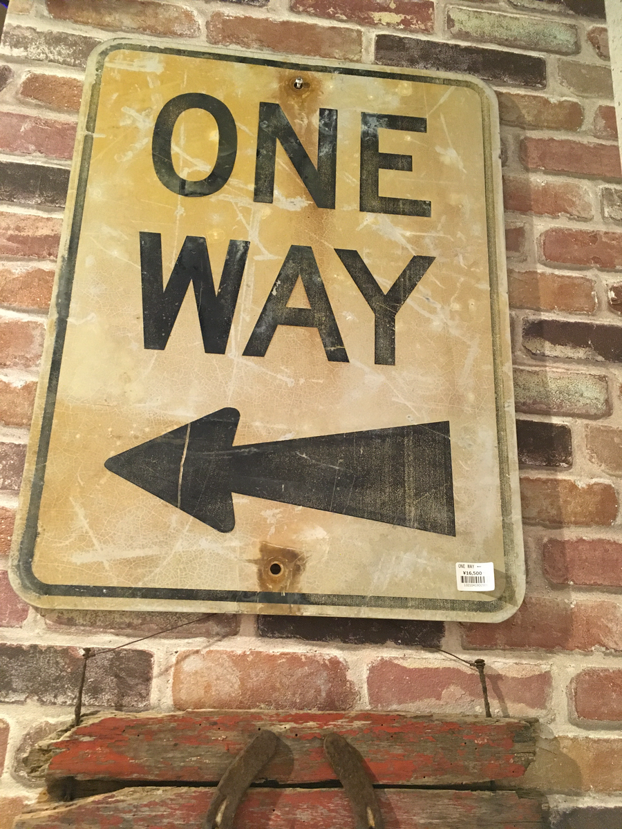 品番0586 ロードサイン ONE WAY 長方形 トラフィックサイン 看板 標識