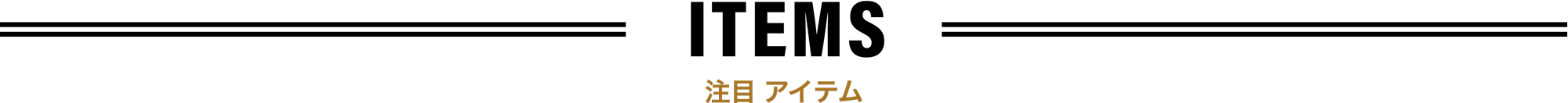 注目アイテム
