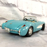 品番3746　1/18スケール　Road Tough　1957年　CHEVROLET CORVETTE　シボレー コルベット　ライトブルー　ダイキャストカー　千葉店