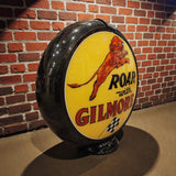 ガスポンプグローブ【Gilmore Oil Company】復刻 ガラス製 ディスプレイ ヴィンテージ