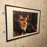 ポスター【Elvis Presley(エルヴィス・プレスリー)】 1970年代　ラスベガス 　ライブポスター　フレーム付き　ヴィンテージ