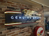 品番0972　ネオンサイン　『Miller GENUINE DRAFT』　Neon sign　ネオン管　アメリカン雑貨　千葉店