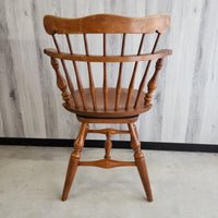 回転式ウィンザーチェア　Ethan Allen　イーセン・アーレン　ウッドチェア　椅子　アンティーク　ヴィンテージ