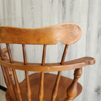 回転式ウィンザーチェア　Ethan Allen　イーセン・アーレン　ウッドチェア　椅子　アンティーク　ヴィンテージ