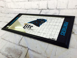 品番0064　パブミラー　Miller Lite＆ CAROLINA PANTHERS　ミラー ライト　壁掛　NFL　ディスプレイ　アメリカン雑貨　千葉店