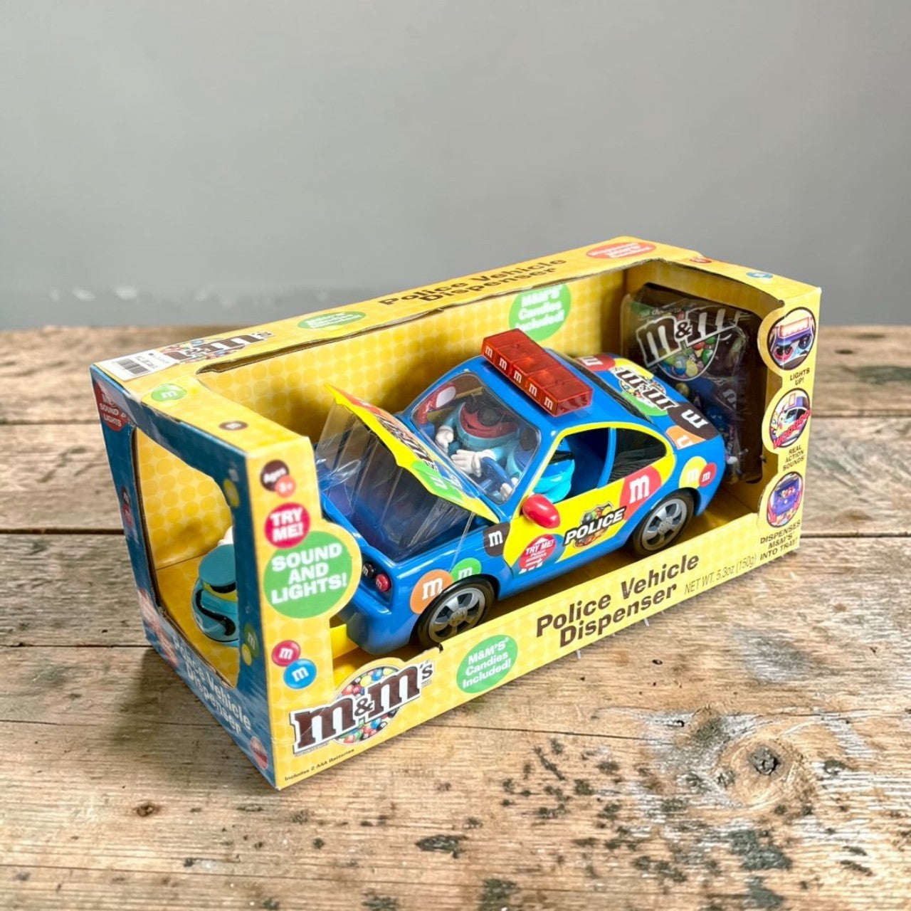 M&M's ディスペンサーポリスカー ディスペンサー 【M&M'S（エムアンドエムズ）】サウンド＆ライト