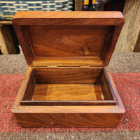 品番7525　Wood box　木箱　アクセサリーケース　小物入れ　ジュエリーボックス　収納ボックス　ヴィンテージ　千葉店