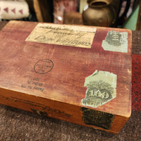 品番1882　IDEAL SMOKERS　Wood cigalet box　ウッド　シガー　ボックス　木箱　ヴィンテージ　千葉店