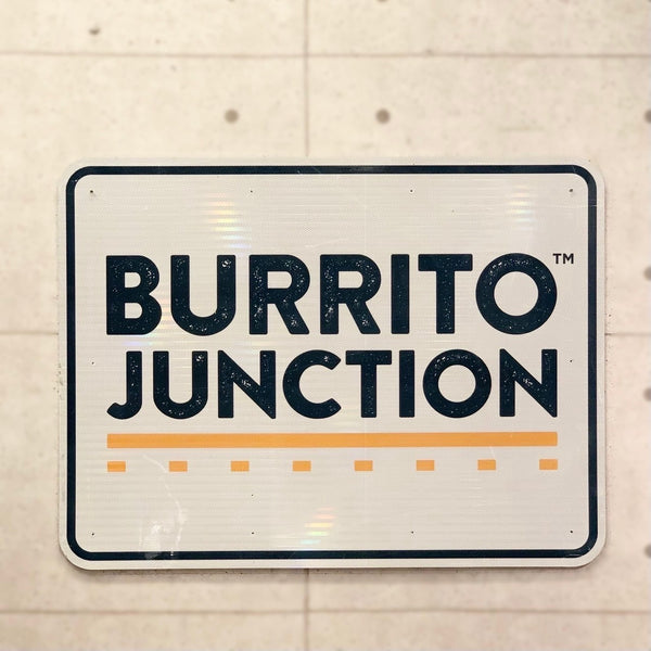 大型看板　【Burrito Junction社製】　道路標識　ガレージアイテム　ヴィンテージサイン