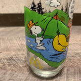 1965年製 SNOOPY スヌーピー グラス Mcdonald's マクドナルドマグ ダイナーマグ ガラスタンブラー 食器 ヴィンテージグラス