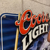 メタル看板　【COORS LIGHT(クアーズライト)】　パブ看板　ヴィンテージサイン