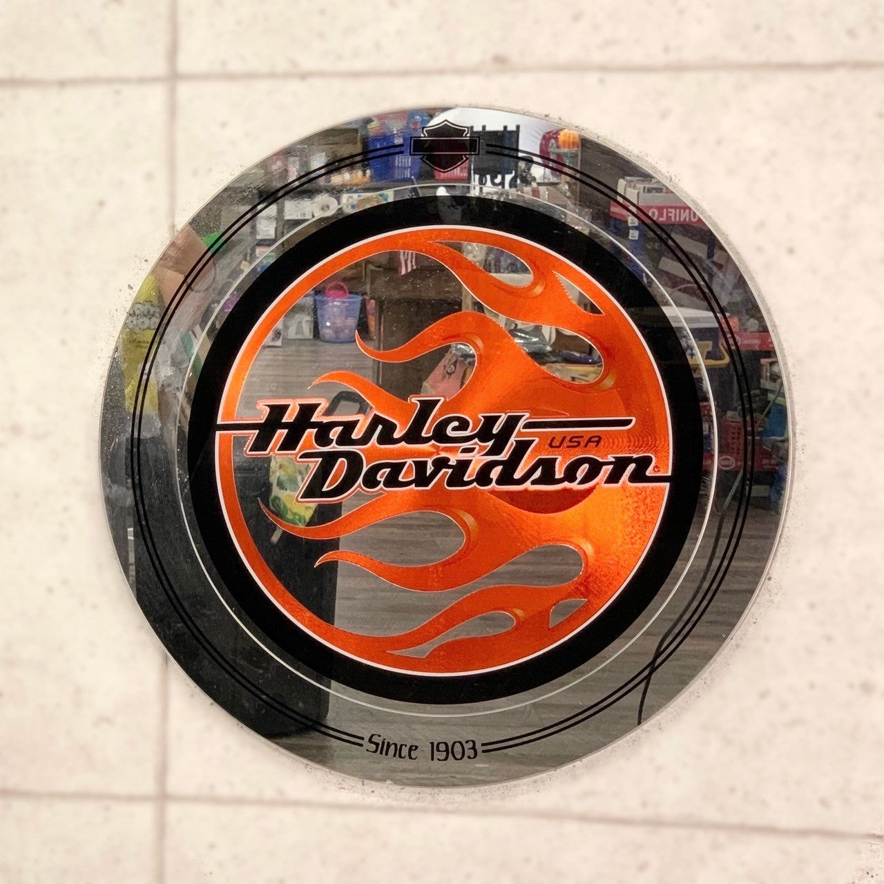 HARLEY-DAVIDSON パブミラー ハーレーダビッドソン 看板