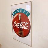 品番4846　ポスター　1995 ALWAYS Coca-Cola　コカ・コーラ　ウォールアート　インテリア　額装　ヴィンテージ　千葉店