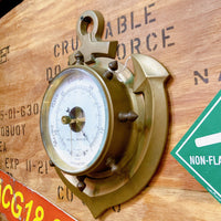 品番0793　気圧計　ROYAL MARINER BAROMETER　ロイヤルマリナー　バロメーター　船舶用　錨　インテリア　ヴィンテージ　千葉店