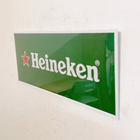 品番1868　ポスター　Heineken　ハイネケン　波型紙印刷　壁掛け　ウォールアート　額装　デッドストック　千葉店