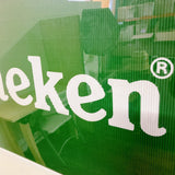 品番1868　ポスター　Heineken　ハイネケン　波型紙印刷　壁掛け　ウォールアート　額装　デッドストック　千葉店