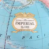 品番2345-3　地球儀　THE GEORGE F. CRAM　IMPERIAL GLOBE　12inch 　ジョージ・F・クラム　ヴィンテージ　千葉店