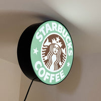 品番5436　STARBUCKS COFFEE　スターバックス　サインライト　旧ロゴ　 看板　ヴィンテージ　千葉店