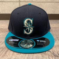 ベースボールキャップ　59FIFTY　MLBオンフィールド　シアトル・マリナーズ　オルタネイト　NEW ERA　ニューエラ　58.7㎝　USED