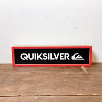 品番0206　QUIKSILVER　クイックシルバー　立体看板　サインボード　両面看板　木製　ヴィンテージ　千葉店