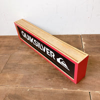 品番0206　QUIKSILVER　クイックシルバー　立体看板　サインボード　両面看板　木製　ヴィンテージ　千葉店