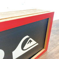品番0206　QUIKSILVER　クイックシルバー　立体看板　サインボード　両面看板　木製　ヴィンテージ　千葉店