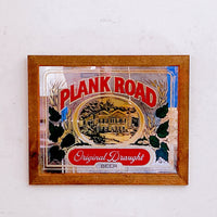 品番5164　パブミラー　PLANK ROAD　プランクロード　オリジナルドラフトビール　鏡　壁掛け　インテリア　ヴィンテージ　千葉店