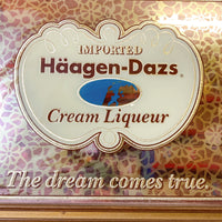 品番1772　パブミラー　Haagen-Dazs Cream Liqueur　ハーゲンダッツ　クリームリキュール　鏡　壁掛け　インテリア　ヴィンテージ　千葉店