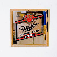 品番2694　パブミラー　Miller Genuine Draft　ミラージニューインドラフト　ライトビール　鏡　壁掛け　インテリア　ヴィンテージ　千葉店