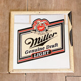 品番2694　パブミラー　Miller Genuine Draft　ミラージニューインドラフト　ライトビール　鏡　壁掛け　インテリア　ヴィンテージ　千葉店