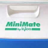 品番1109　igloo　MiniMate　4.7L　イグルー　ミニメイト　クーラーボックス　アウトドア　ハンディ　ブルー×ホワイト　ヴィンテージ　千葉店