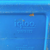 品番1109　igloo　MiniMate　4.7L　イグルー　ミニメイト　クーラーボックス　アウトドア　ハンディ　ブルー×ホワイト　ヴィンテージ　千葉店